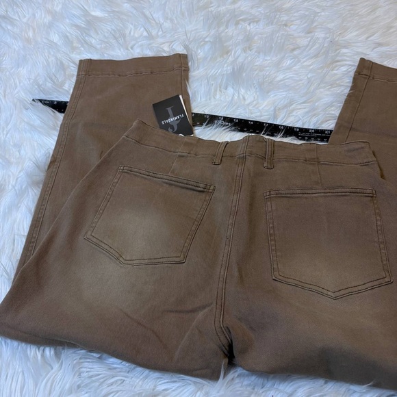 Flamingals brown stretchy denim jeans size M FG10-28 - Picture 5 of 6